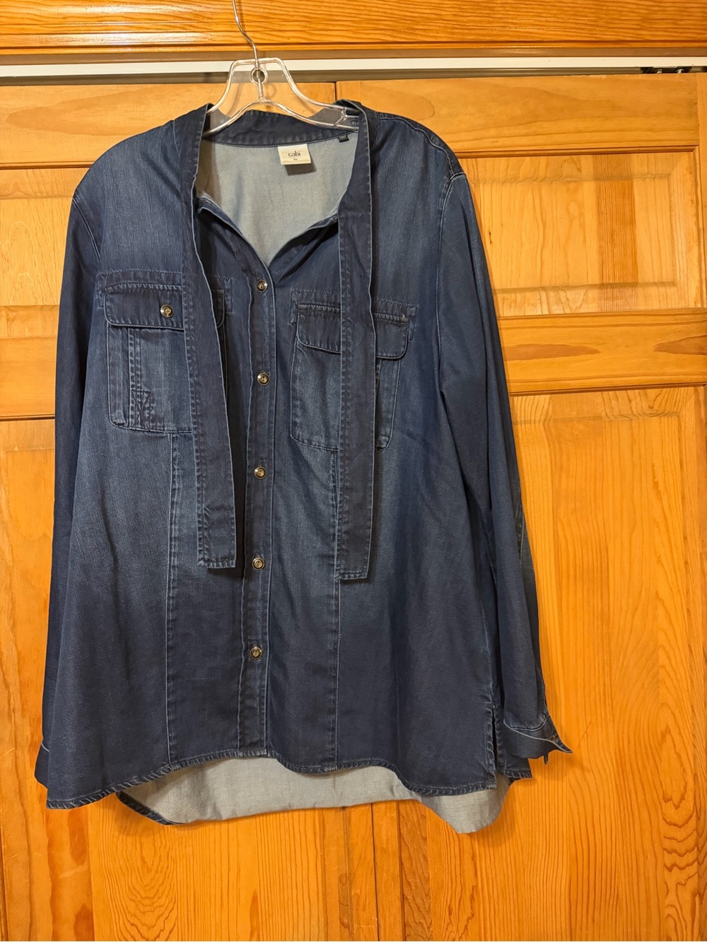 CAbi Dark Indigo Denim Button-Up Shirt